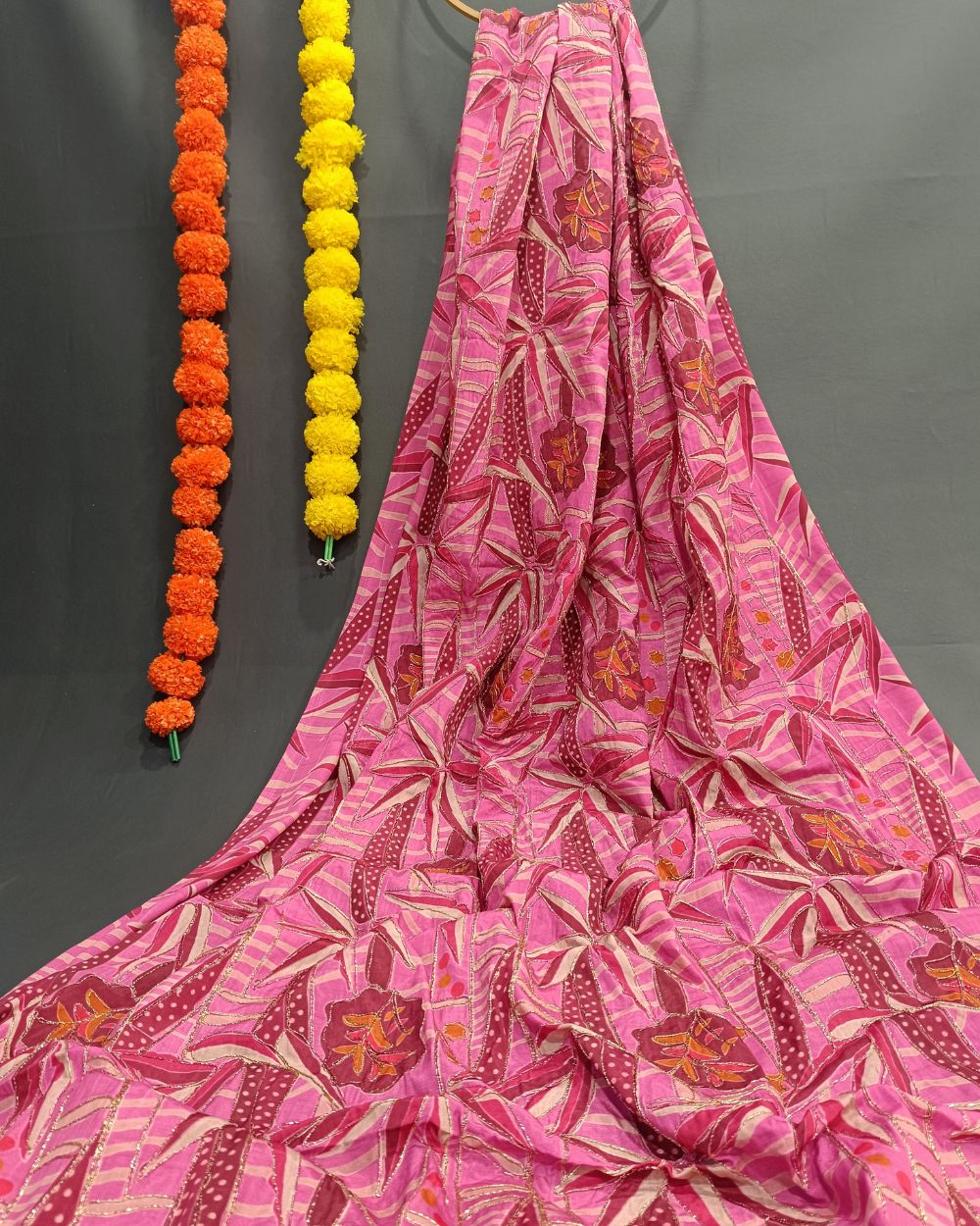 Chinnon Work Pink Colour 45 Inches Width