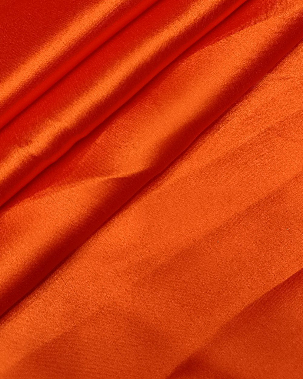 Plain Japan Satin Orange Colour 42 Inches Width