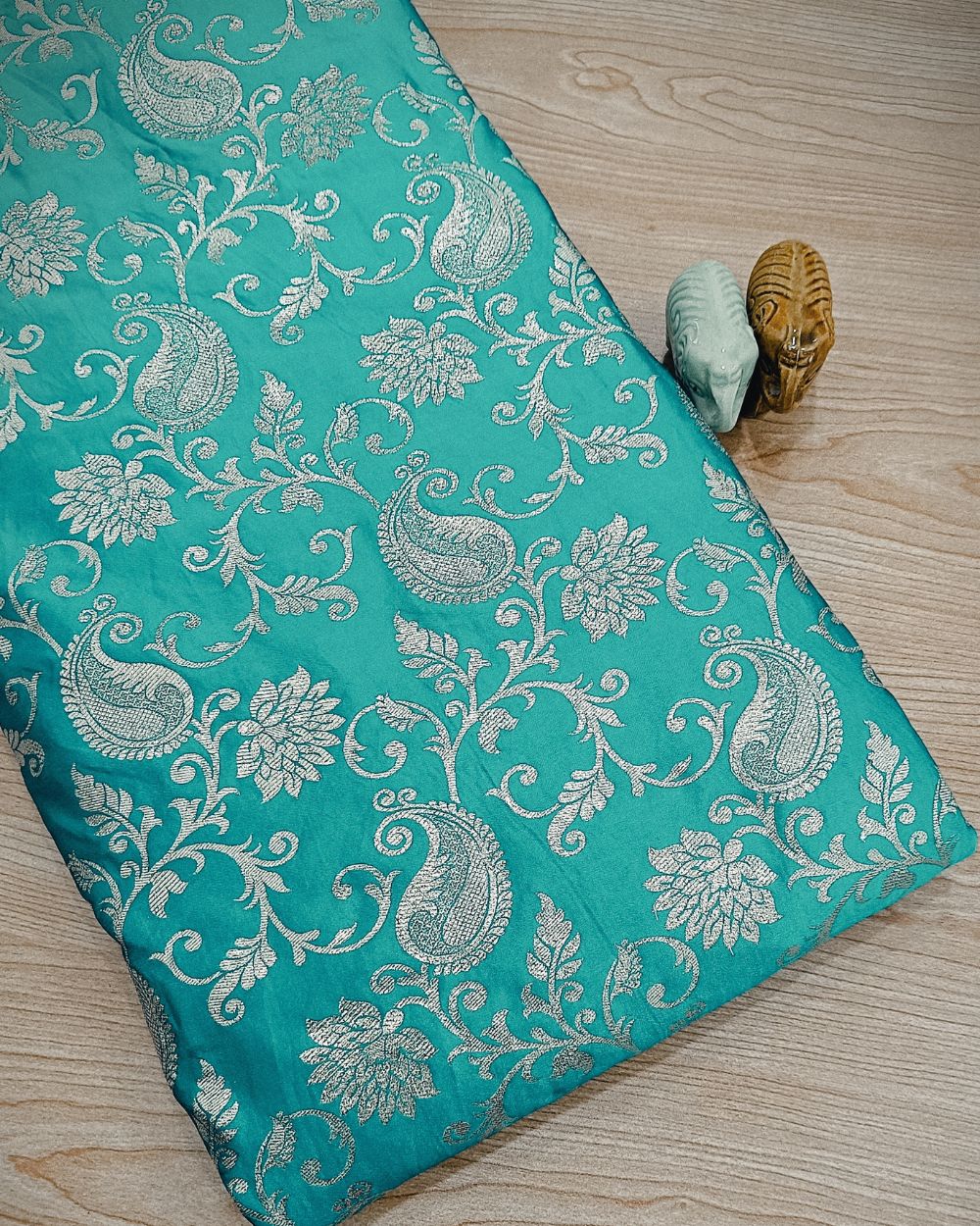 Banarasi Rama Green Colour 42 Inches Width