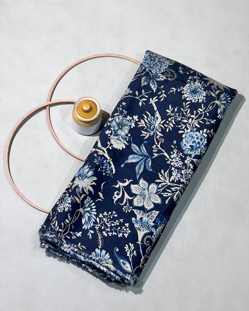 Printed Muslin (Foil) Black Colour 44 Inches Width