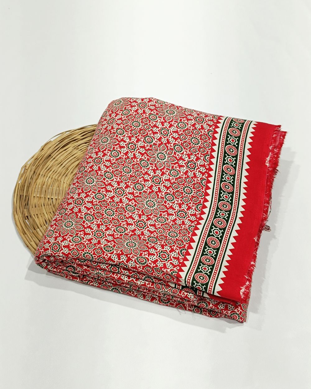 Printed Rayon Red Colour 42 Inches Width