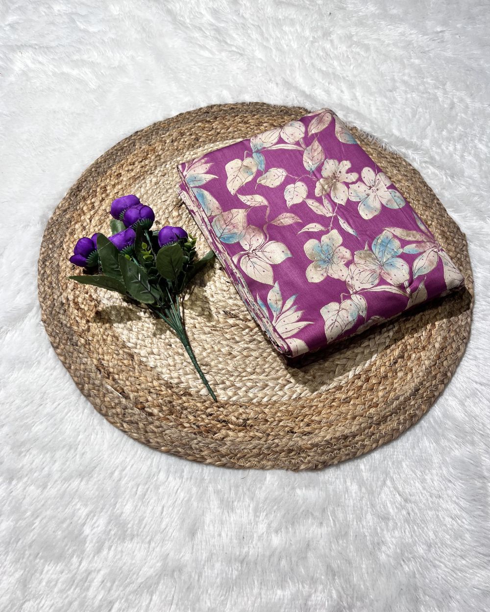 Printed Glaze Cotton Onion Pink Colour 42 Inches Width