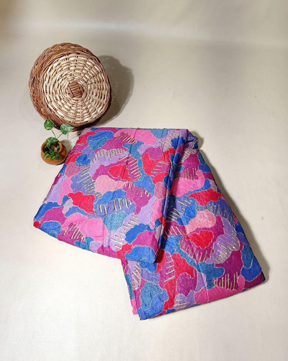 Chinnon Work Multicolor Colour 44 Inches Width