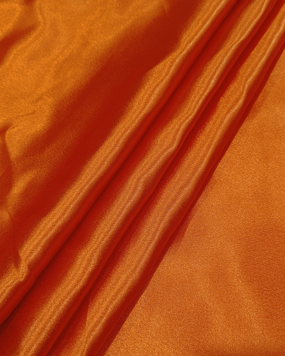 Plain German-Satin Orange Colour 44 Inches Width