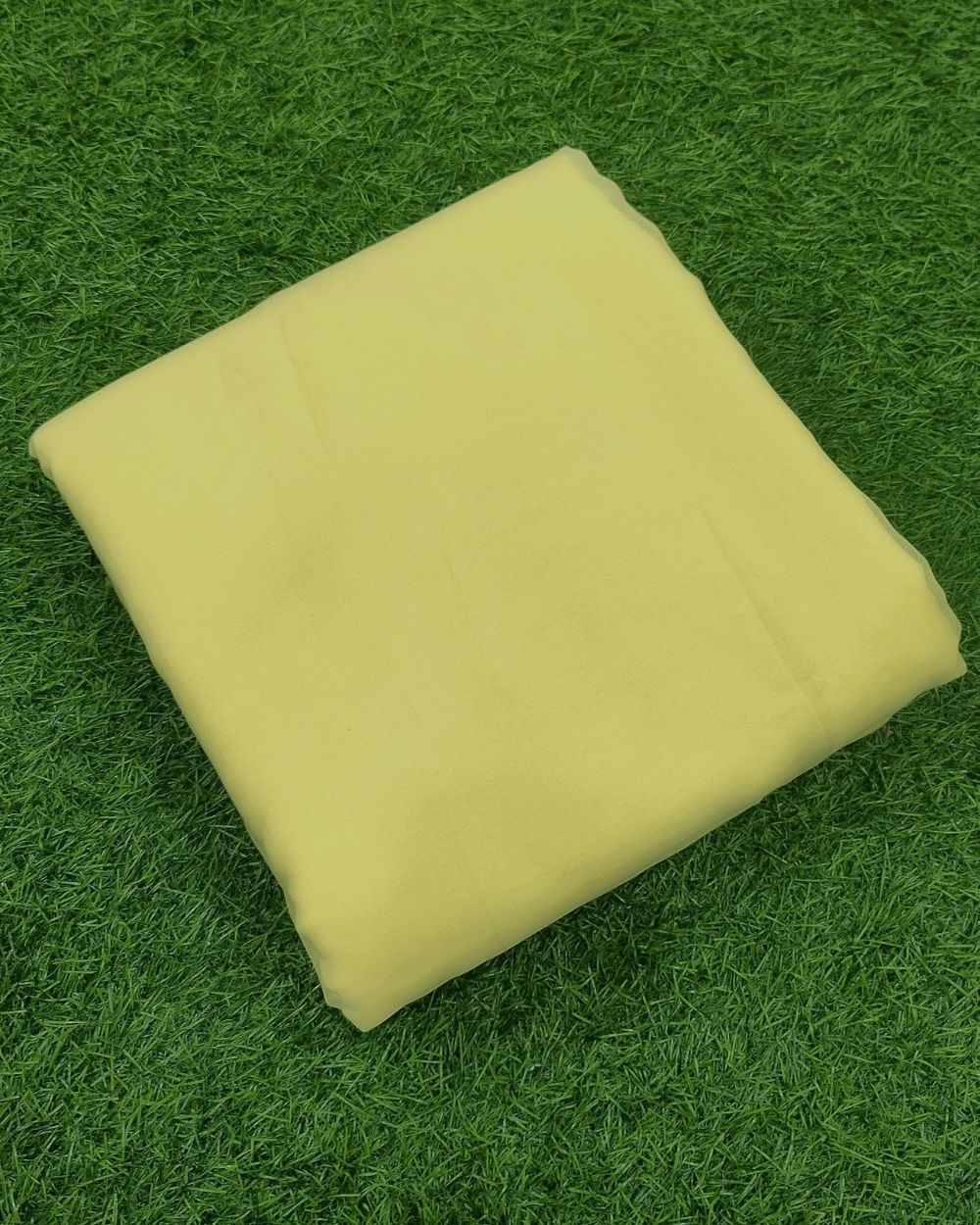 Plain Georgette Light Yellow Colour 44 Inches Width