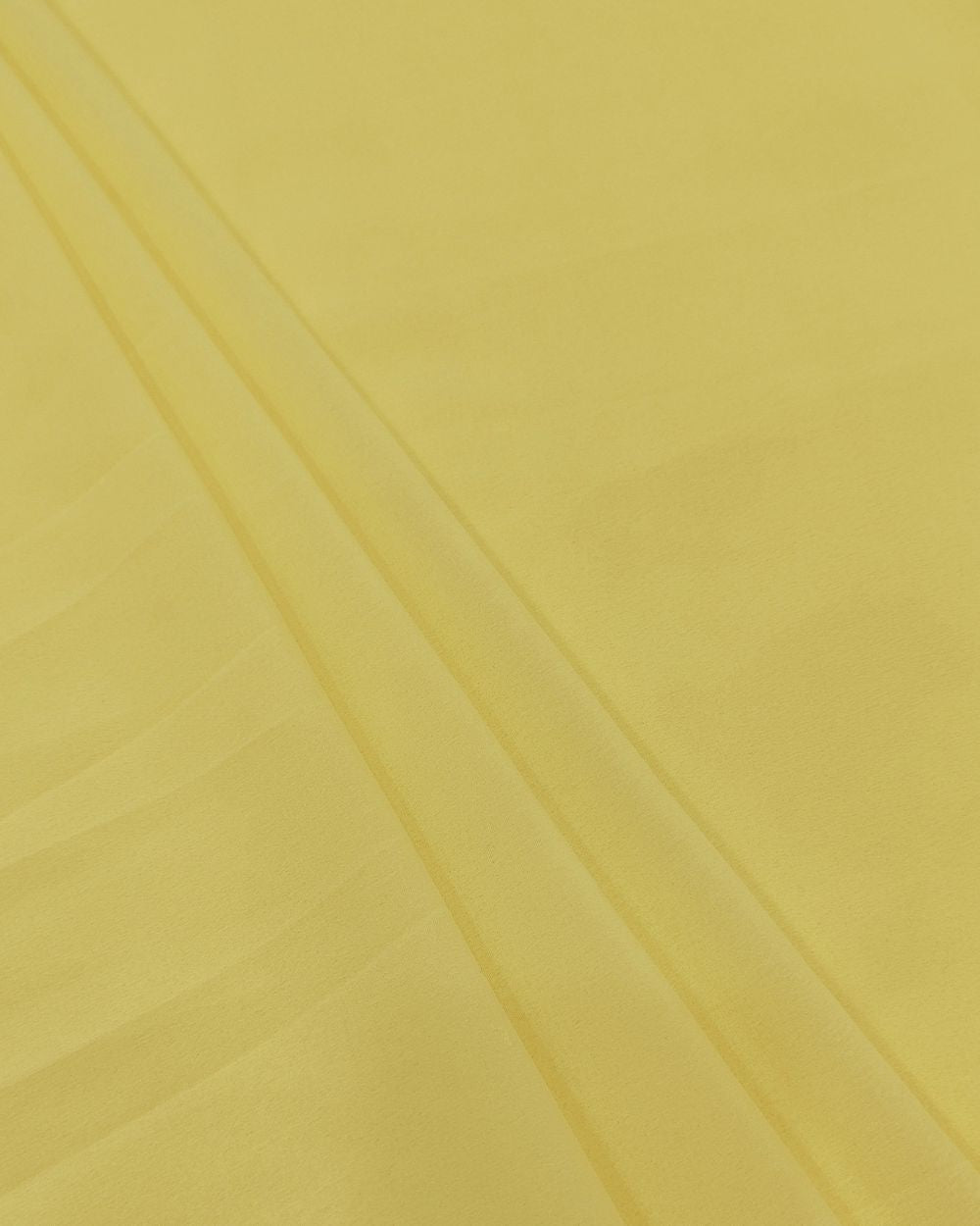 Plain Georgette Light Yellow Colour 44 Inches Width