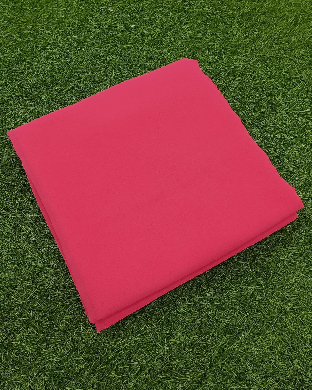 Plain Georgette Bubblegum Pink Colour 44 Inches Width