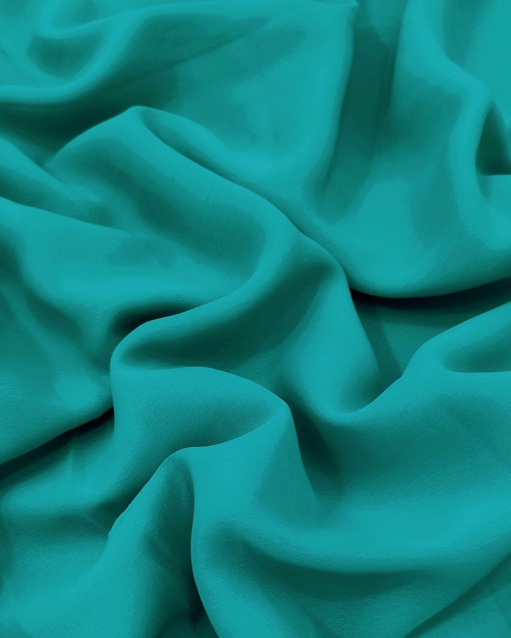 Plain Georgette Aquamarine Blue Colour 44 Inches Width