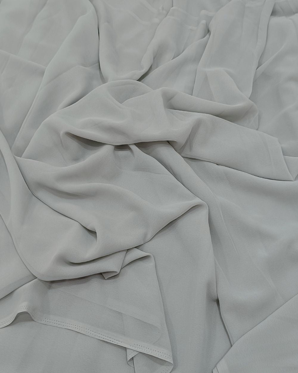 Plain Georgette Grey Colour 44 Inches Width