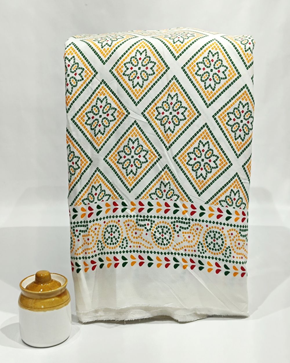 Printed Rayon White Colour 42 Inches Width