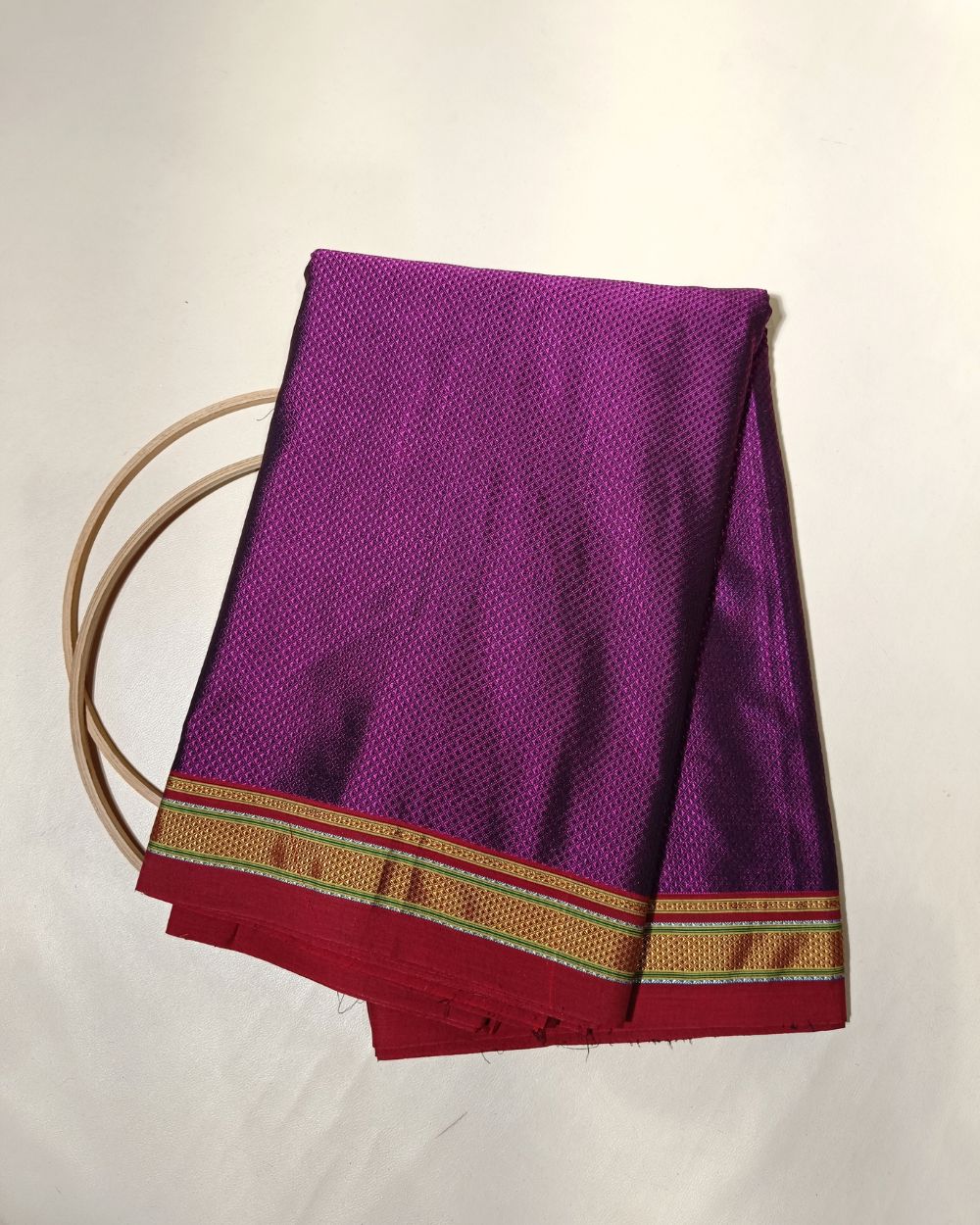 Cotton Khun Purple Pink Colour 36 Inches Width