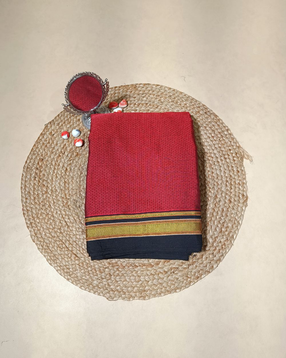 Cotton Khun Maroon Colour 36 Inches Width