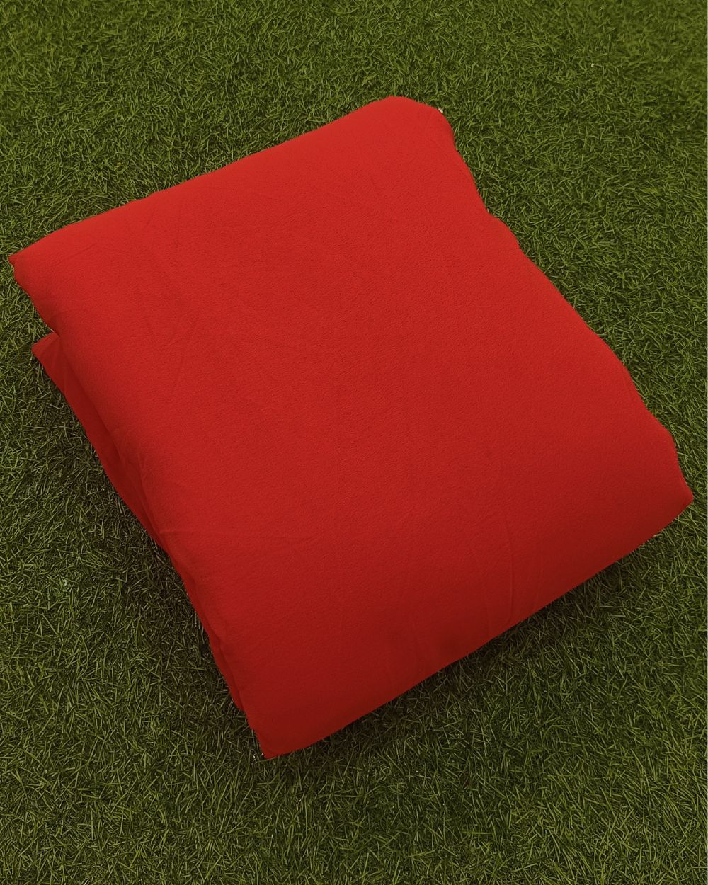 Plain Georgette Scarlet Red Colour 44 Inches Width