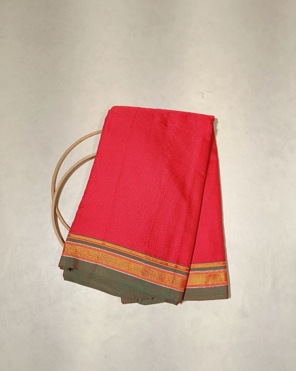 Cotton Khun Red Colour 36 Inches Width