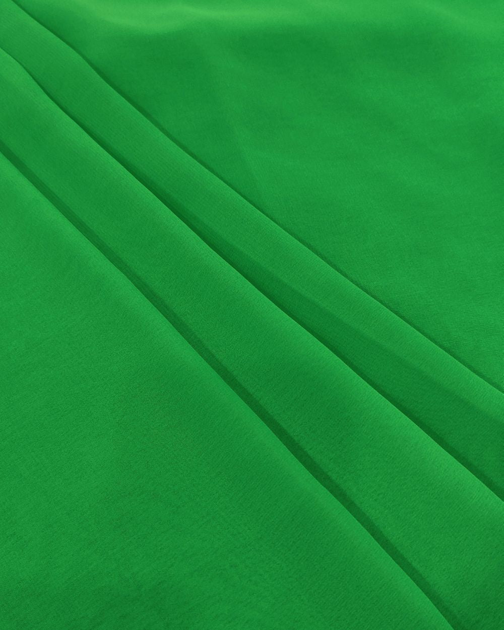 Plain Georgette Neon Green Colour 44 Inches Width