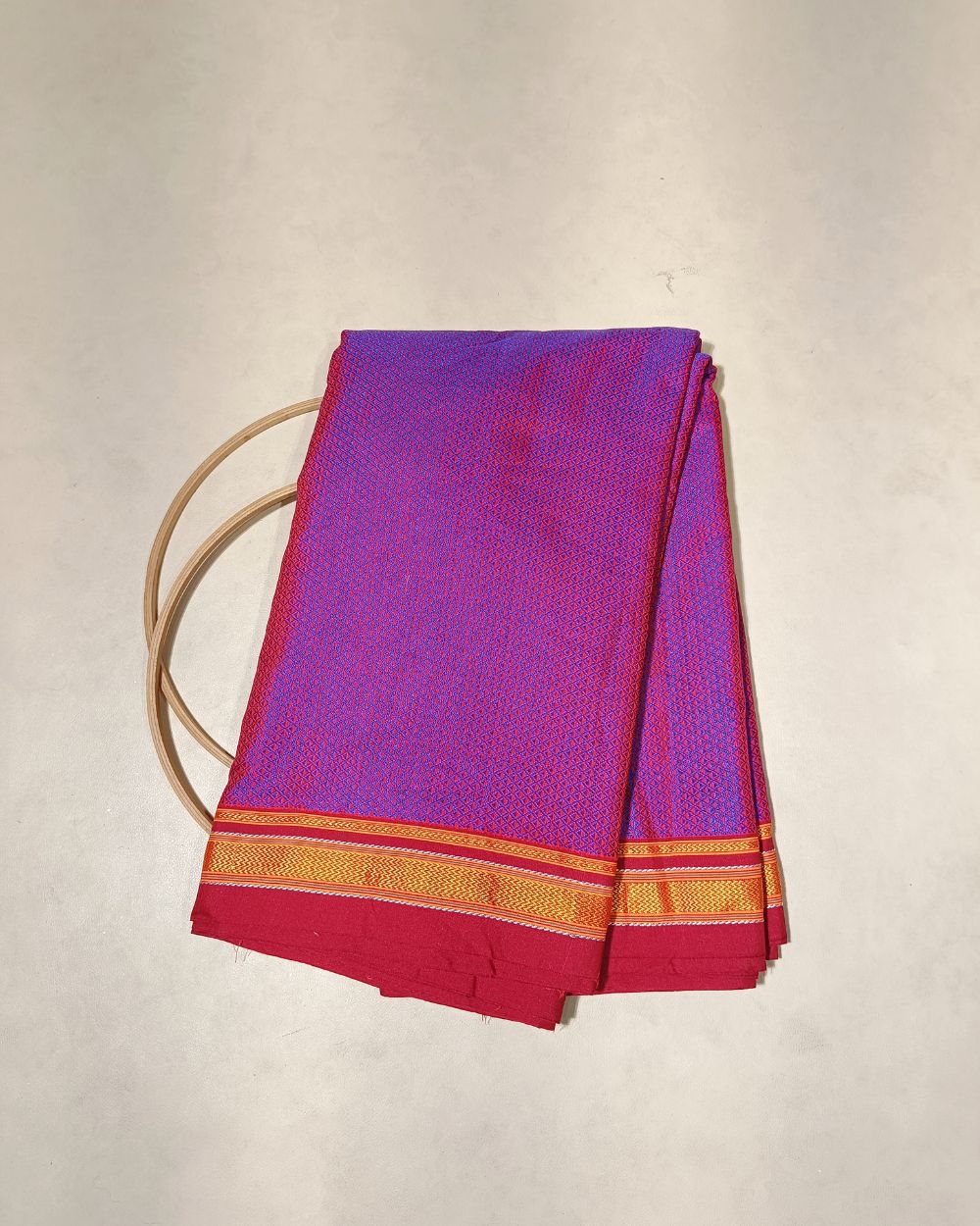 Cotton Khun Purple Pink Colour 36 Inches Width