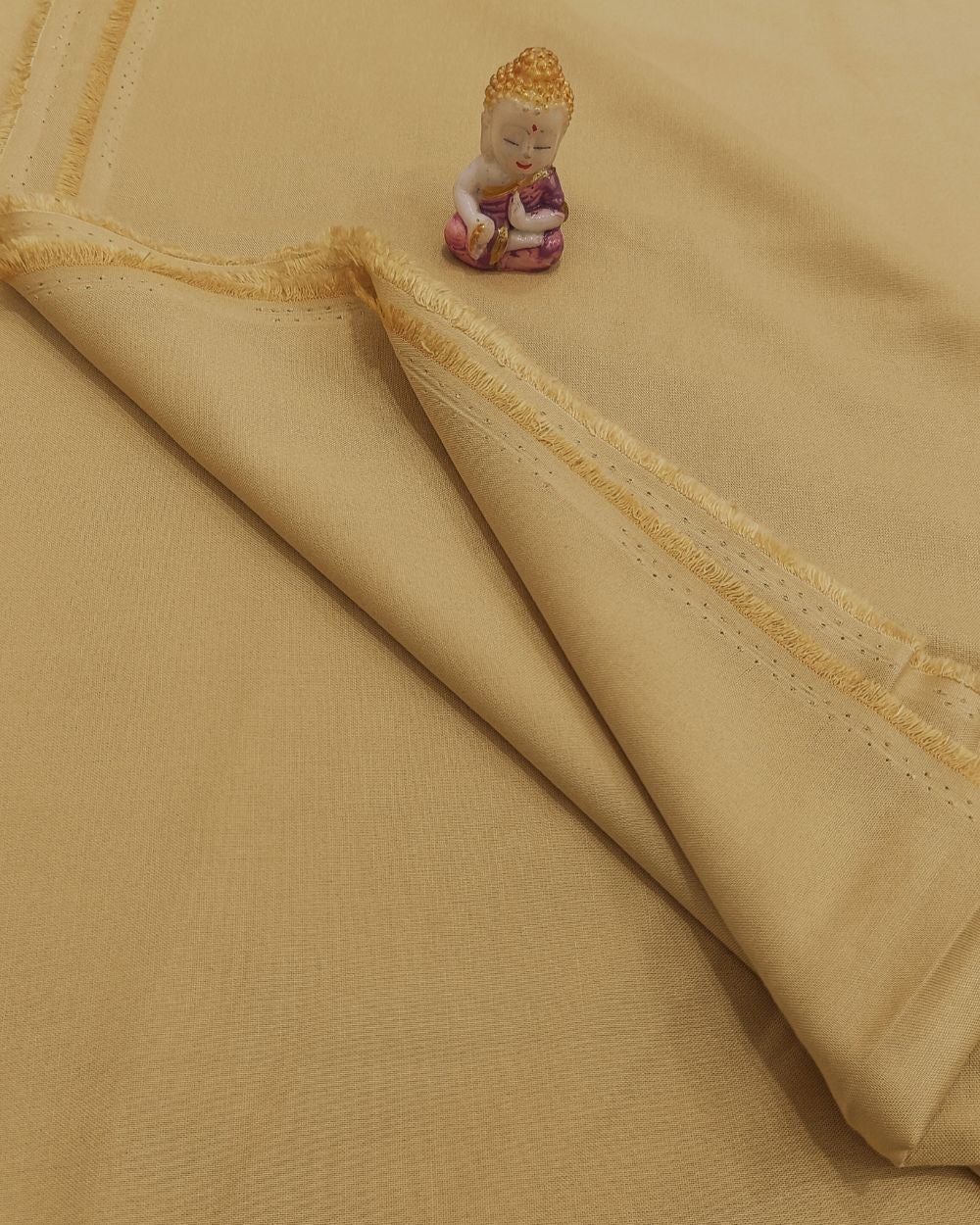 Plain Rayon-cotton Cream Colour 44 Inches Width