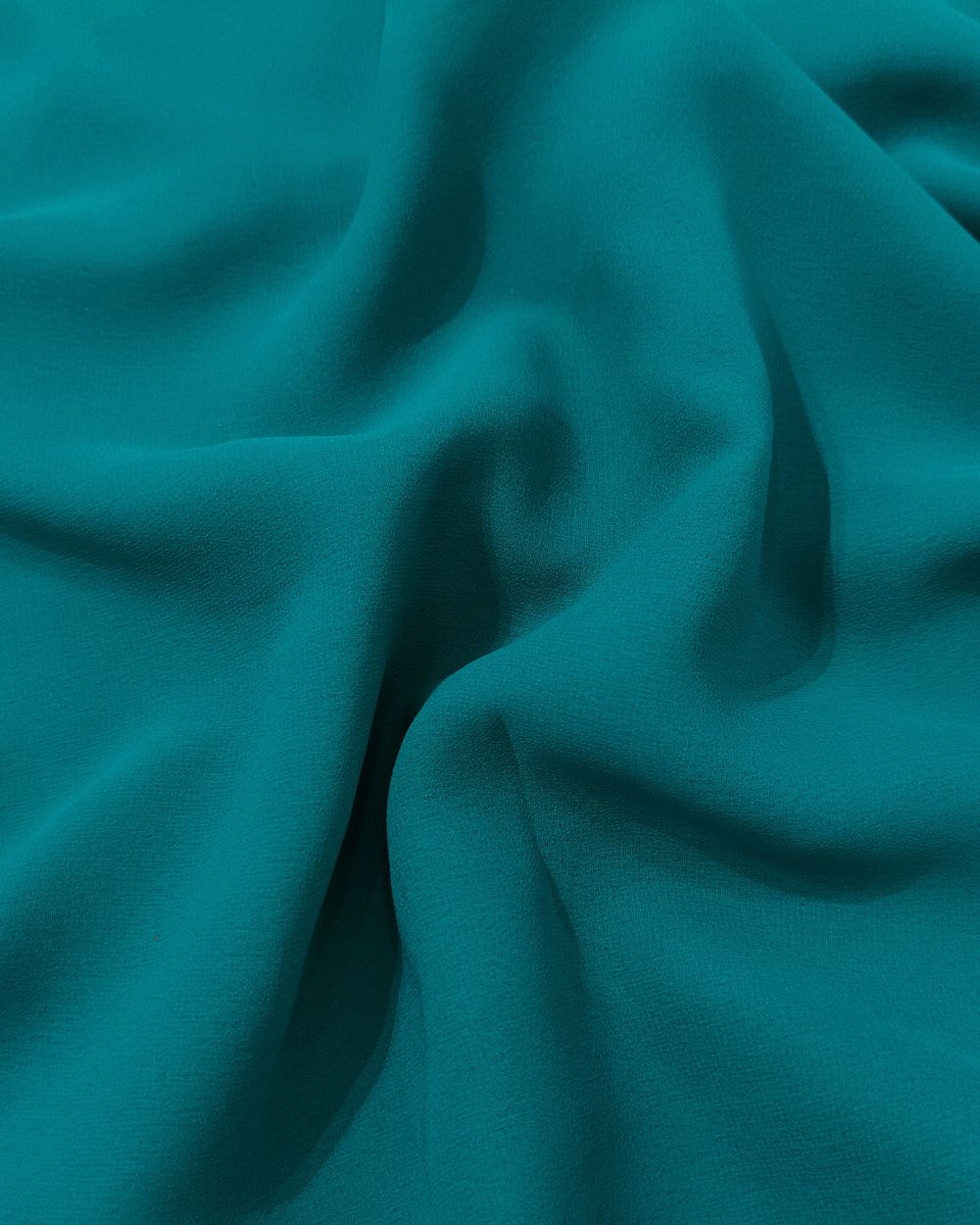 Plain Georgette Peacock Blue Colour 44 Inches Width
