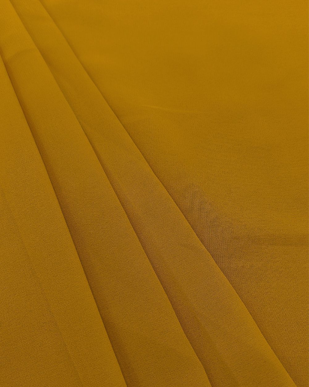 Plain Georgette Mustard Yellow Colour 44 Inches Width