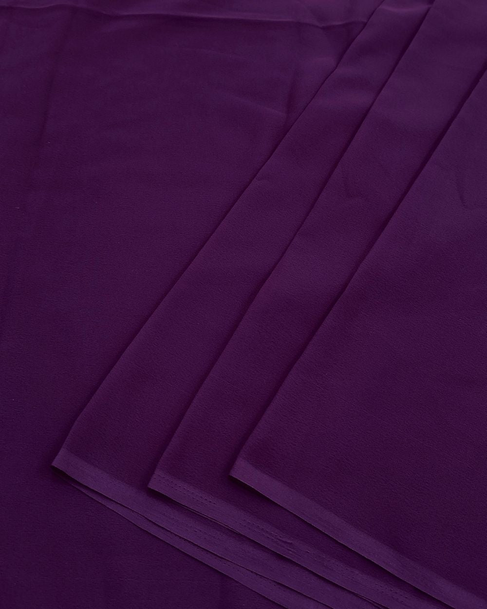 Plain Georgette Magenta Purple Colour 44 Inches Width