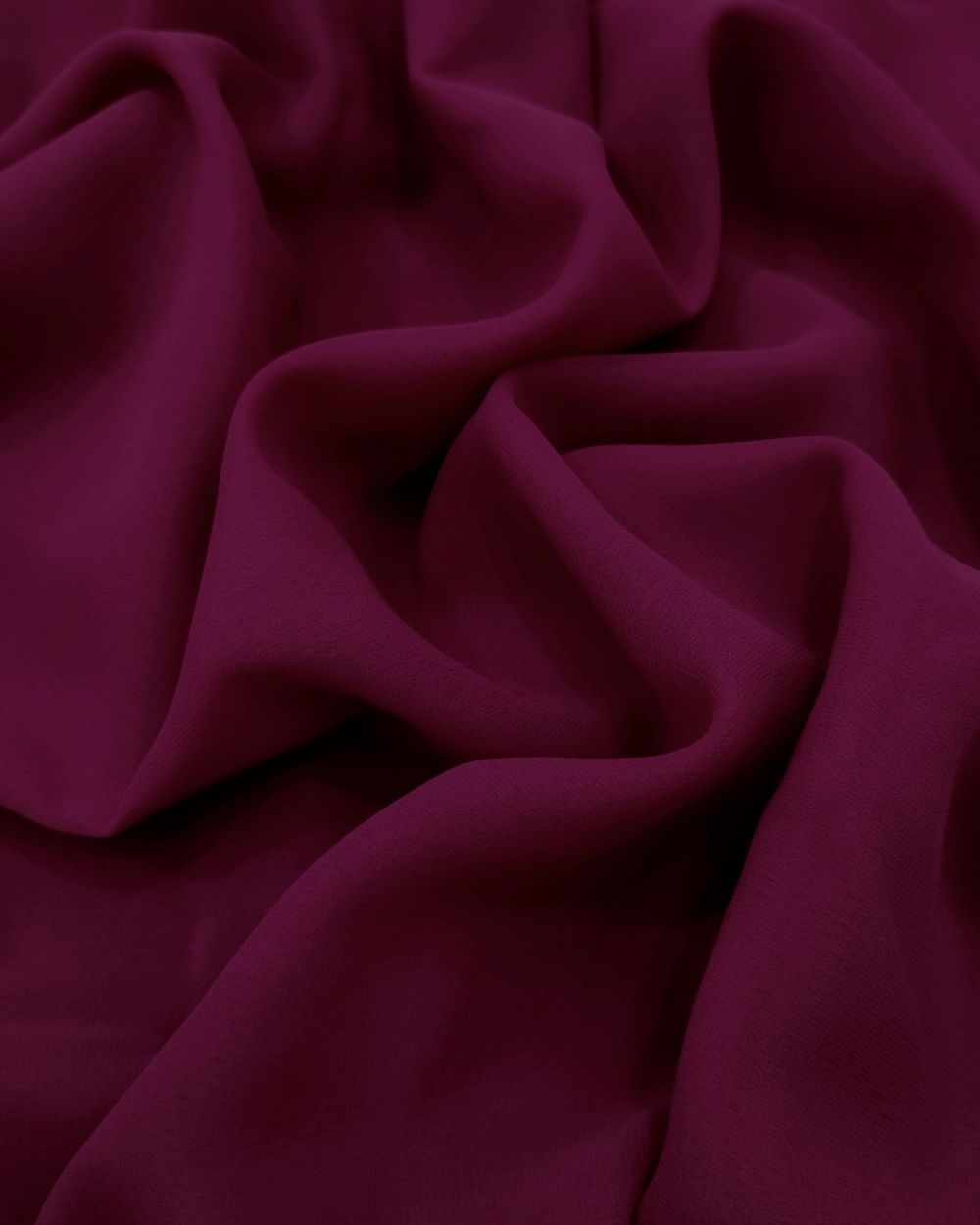 Plain Georgette Darkest Rose Colour 44 Inches Width