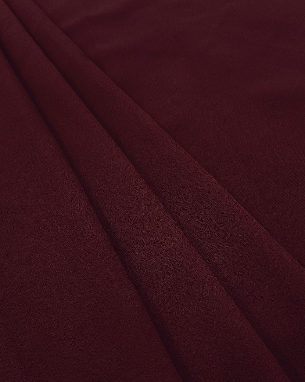 Plain Georgette Dark Maroon Colour 44 Inches Width