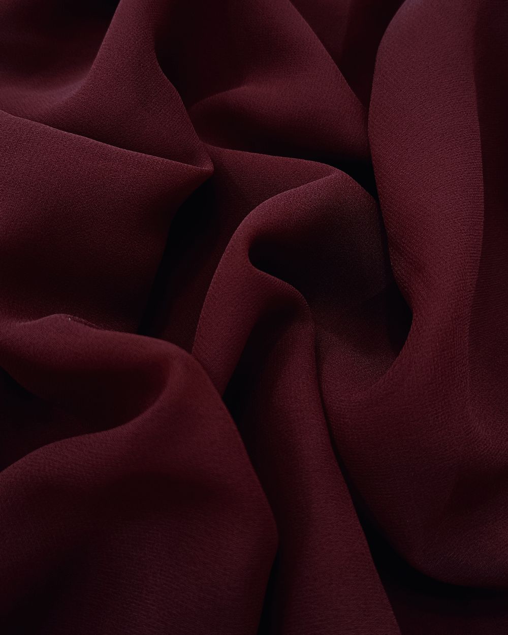 Plain Georgette Dark Maroon Colour 44 Inches Width