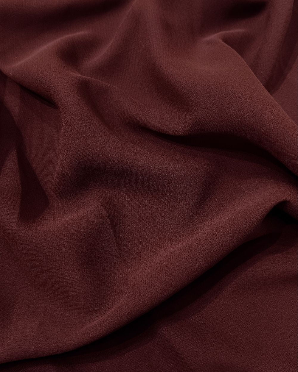 Plain Georgette Brown Colour 44 Inches Width
