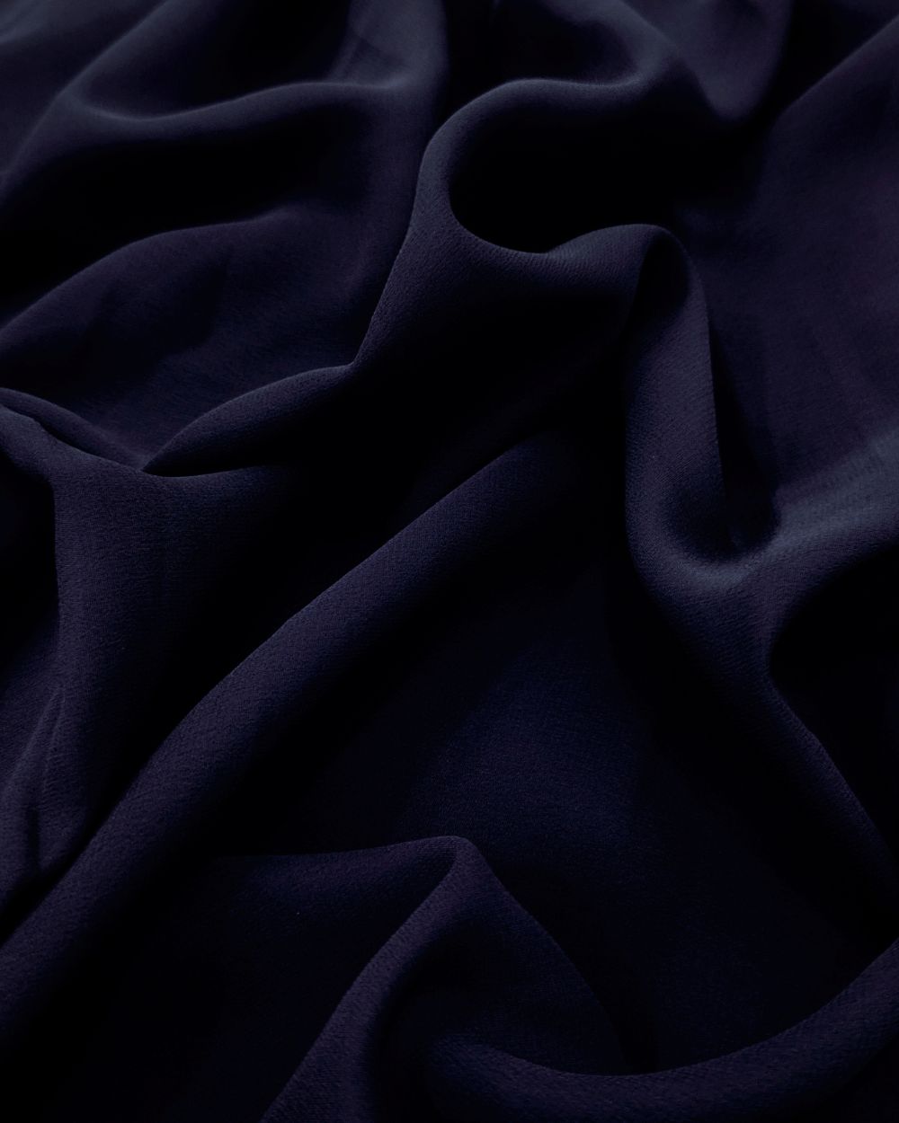 Plain Georgette Dark Navy Blue Colour 44 Inches Width