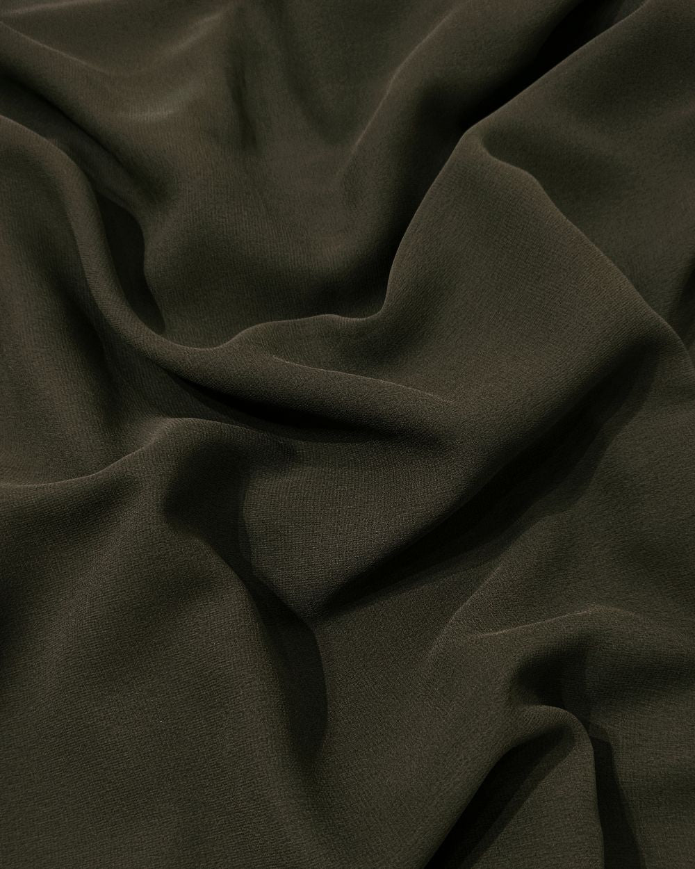 Plain Georgette Mehendi Green Colour 44 Inches Width