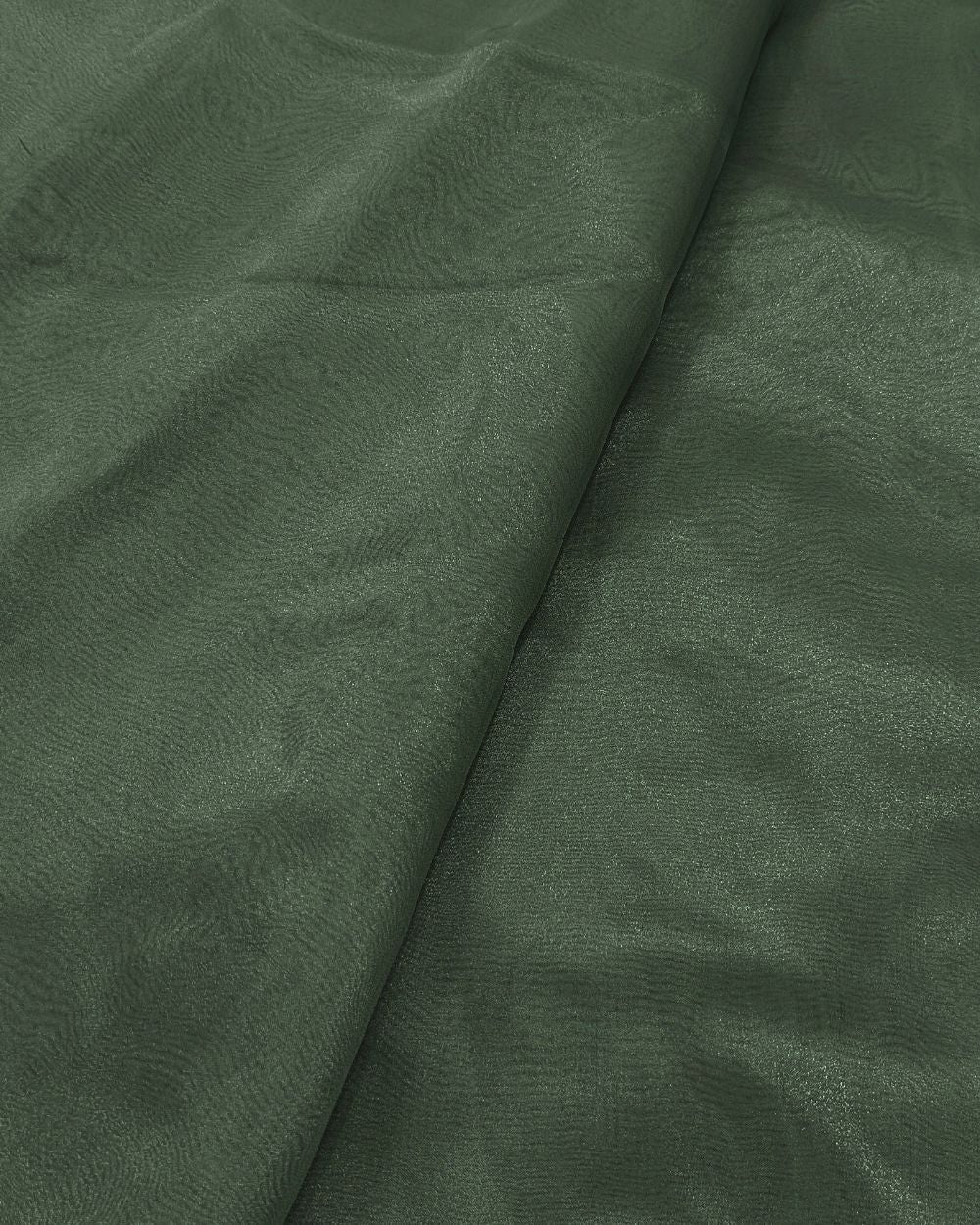 Plain Organza Forest Green Colour 45 Inches Width