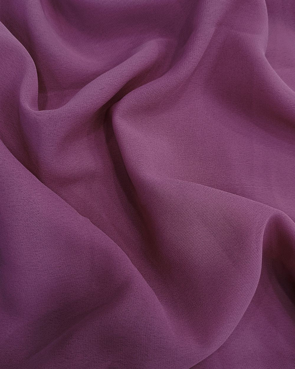 Plain Georgette Wild Orchid Pink Colour 44 Inches Width