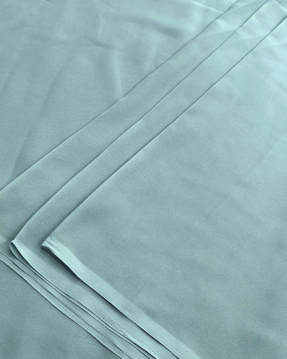 Plain Georgette Dark Powder Blue Colour 44 Inches Width