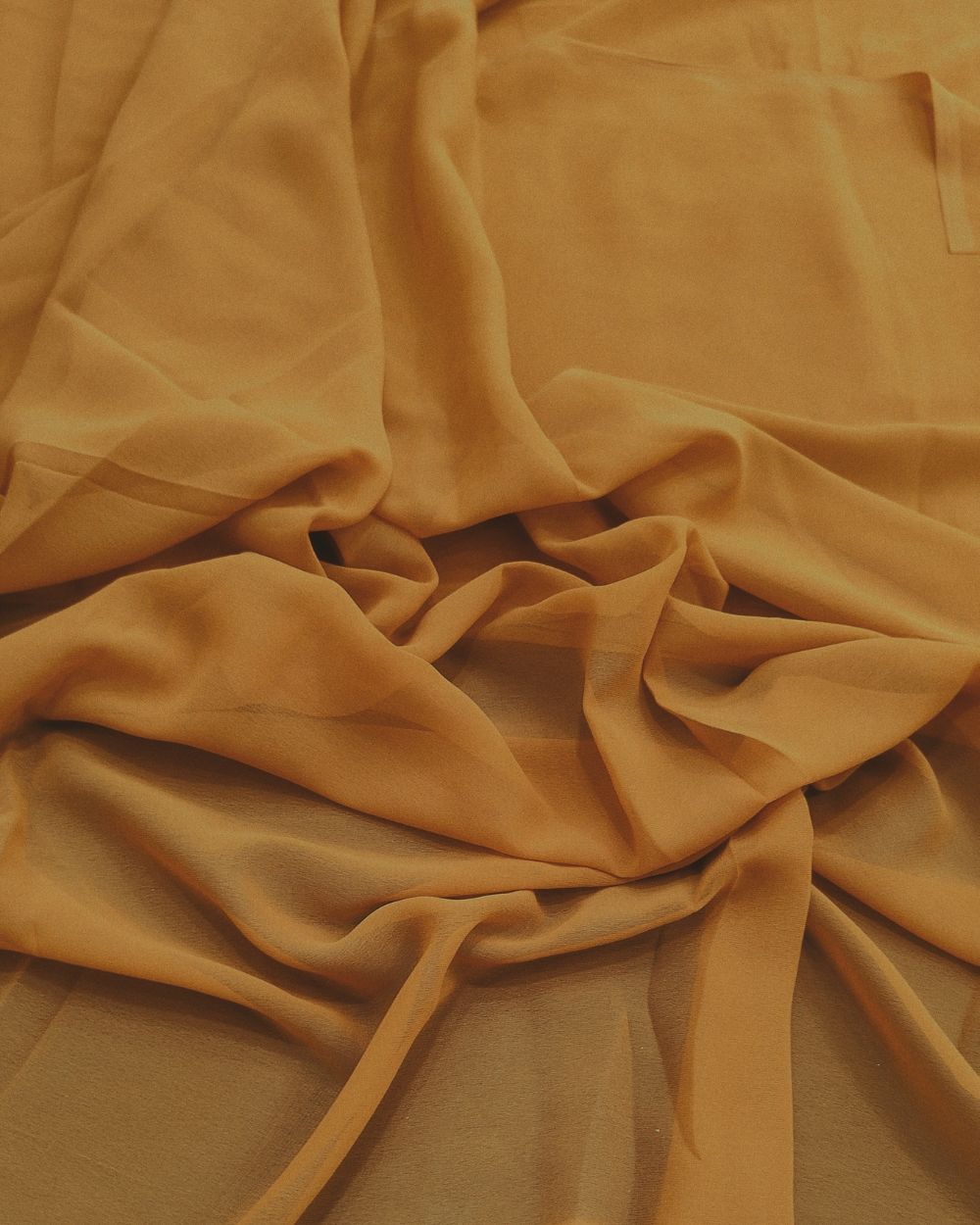 Plain Georgette Rusty Orange Colour 44 Inches Width