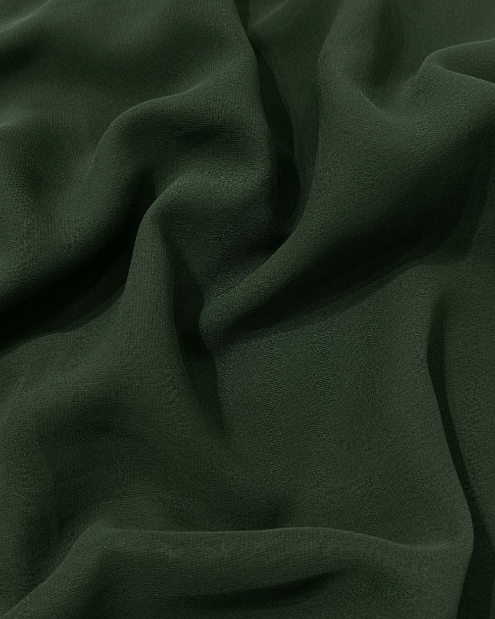Plain Georgette Dark Forest Green Colour 44 Inches Width