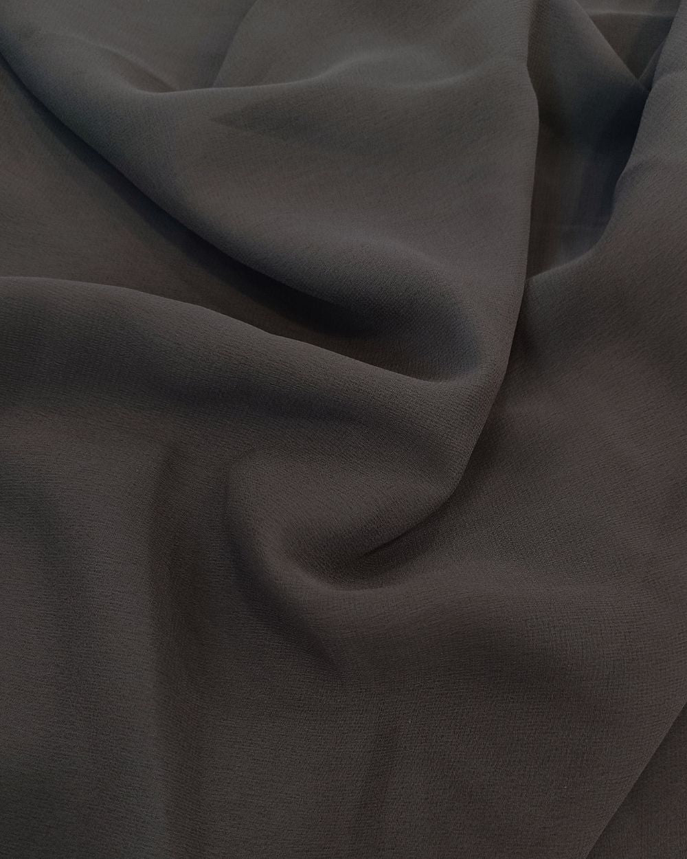Plain Georgette Stone Grey Colour 44 Inches Width