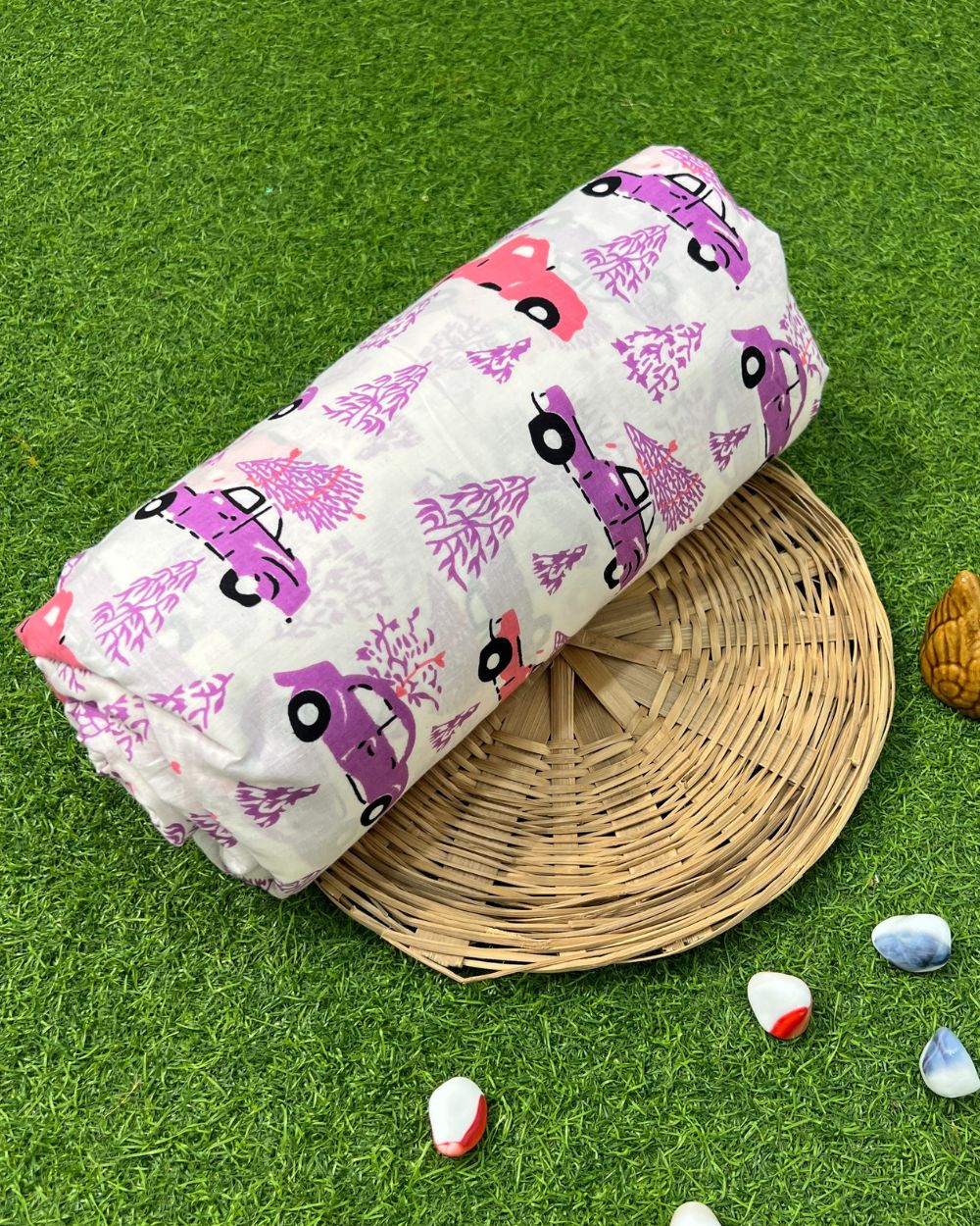 Cambric Cotton Nursery Print White 42 Inches Width