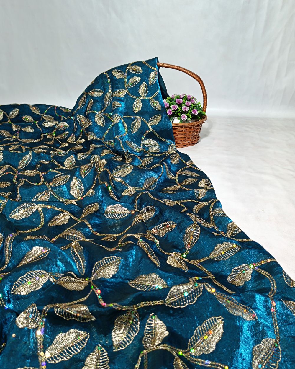 Space Silk Work Kerosene Colour 42 Inches Width