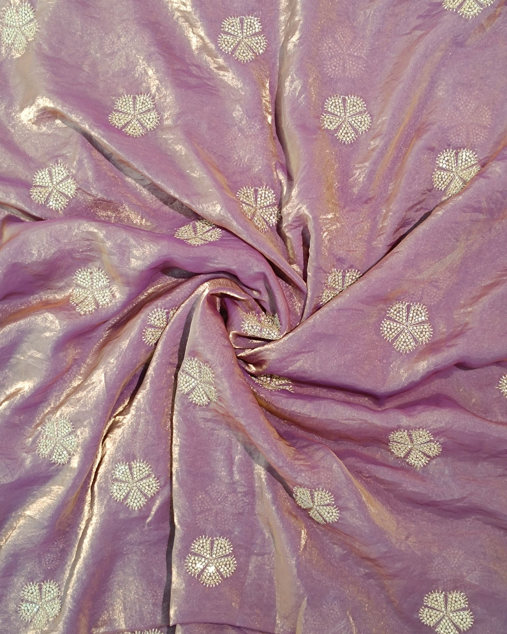 Space Silk Work Pastel Grape 46 Inches Width