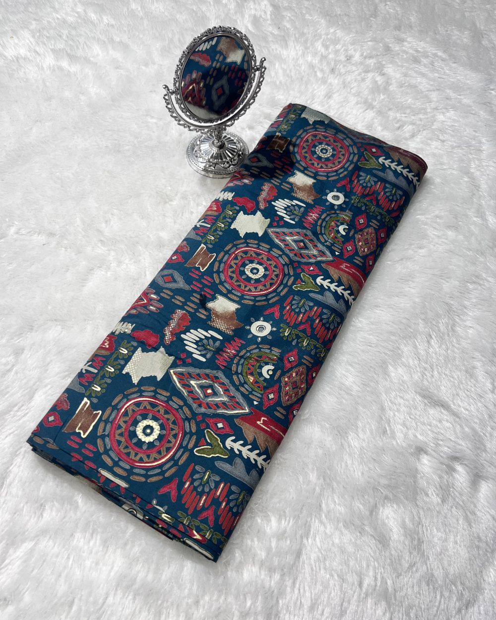 Premium Printed Modal(foil) Kerosene Colour 42 Inches Width