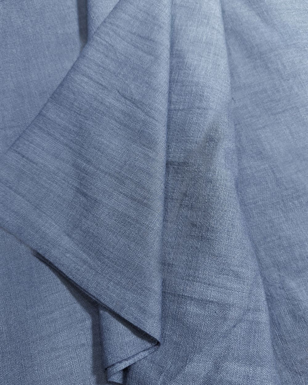 Plain Cotton Linen Bluish Grey Colour 44 Inches Width
