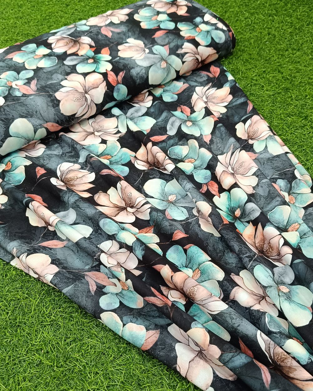 Printed Fiona Black Colour 44 Inches Width