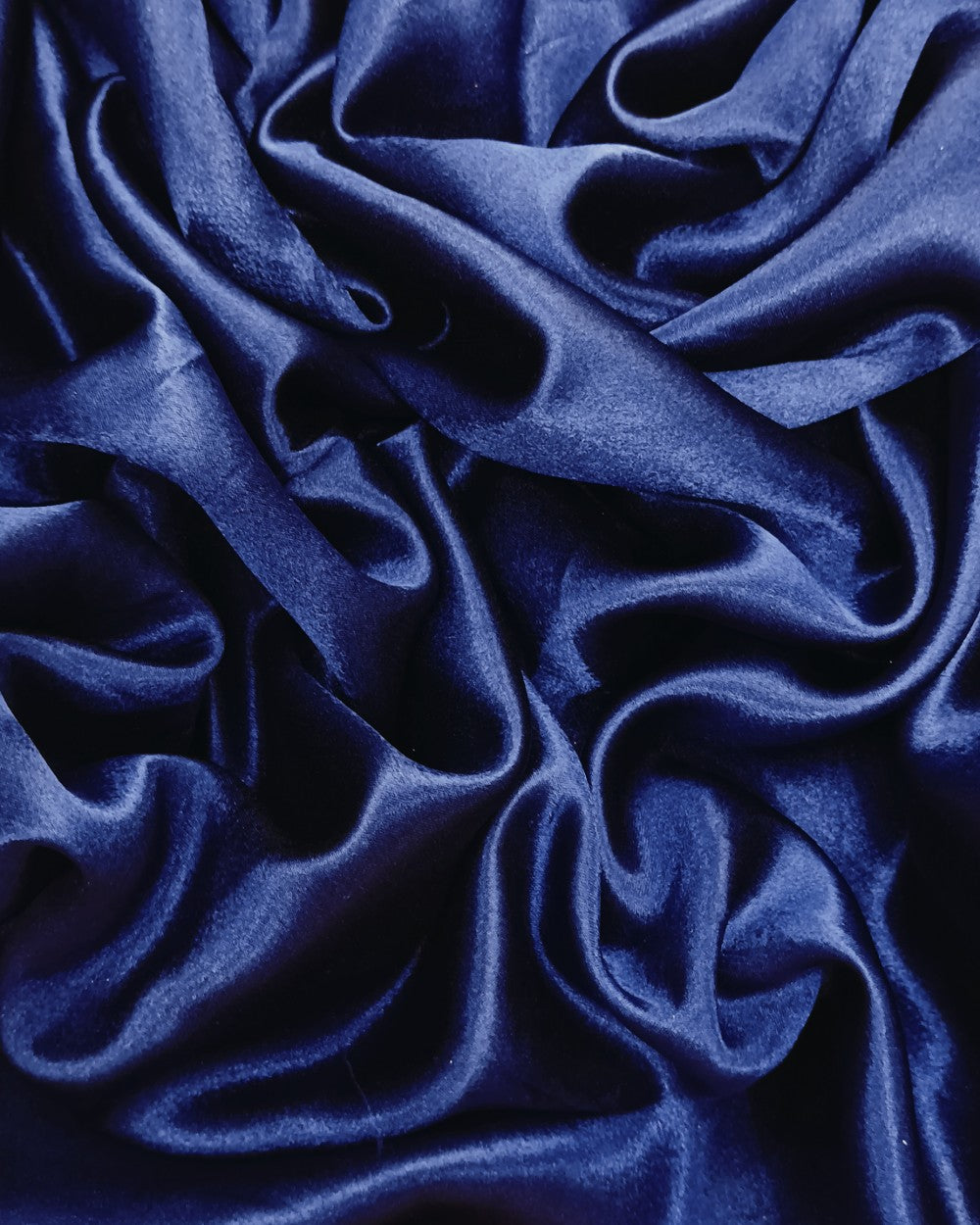 Plain German-Satin Dark Navy Blue Colour 44 Inches Width