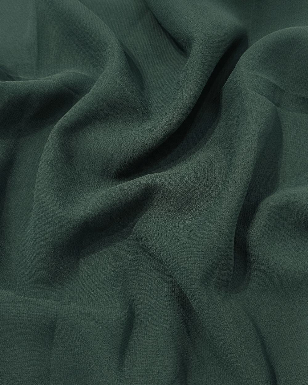 Plain Georgette Dark Teal Green Colour 44 Inches Width