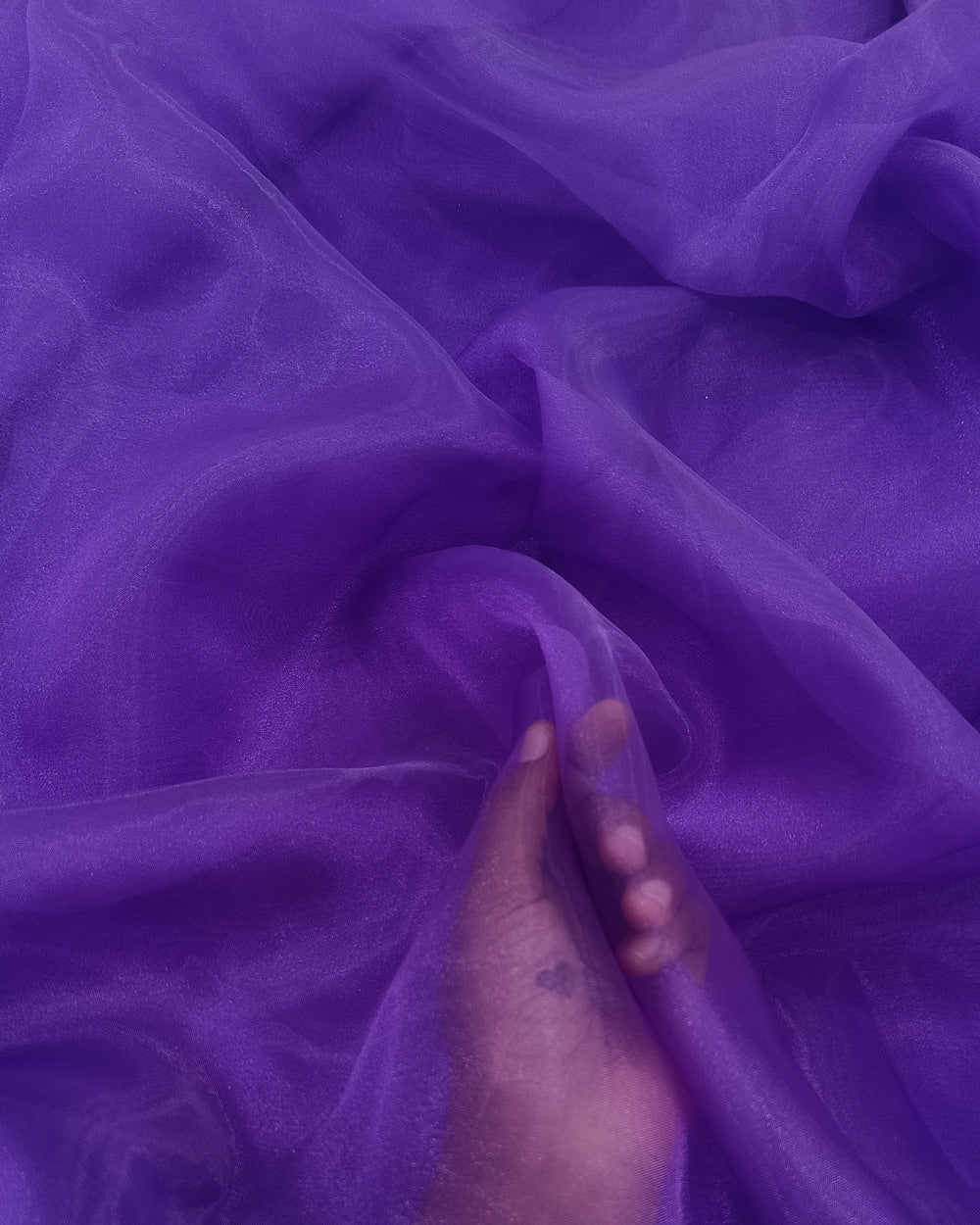 Plain Organza Purple Colour 45 Inches Width