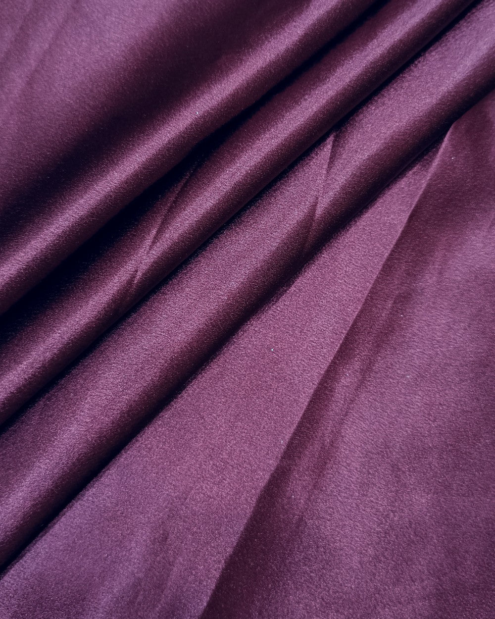 Plain German-Satin Dark Burgundy Wine Colour 44 Inches Width