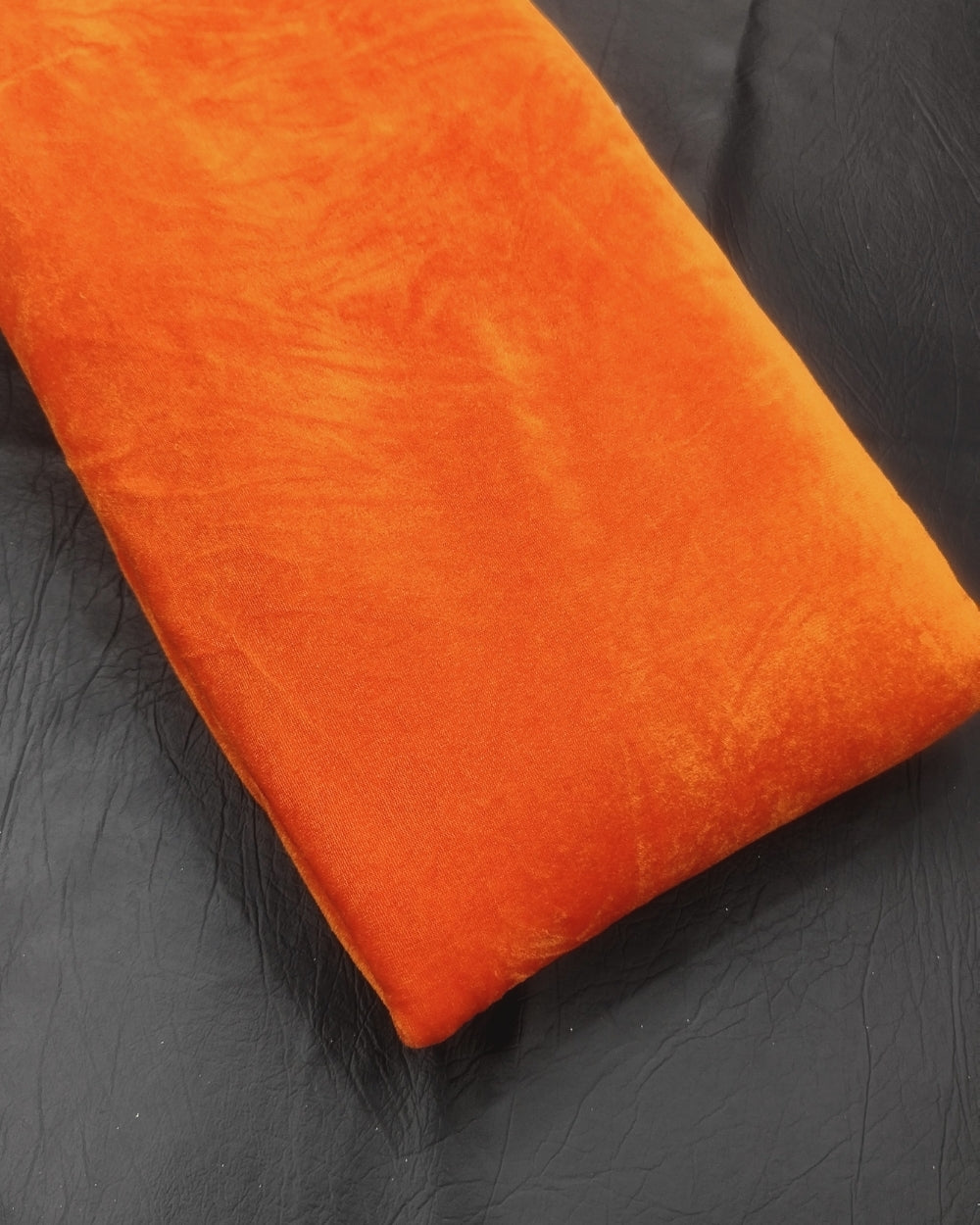 Plain Velvet Orange Colour 60 Inches Width