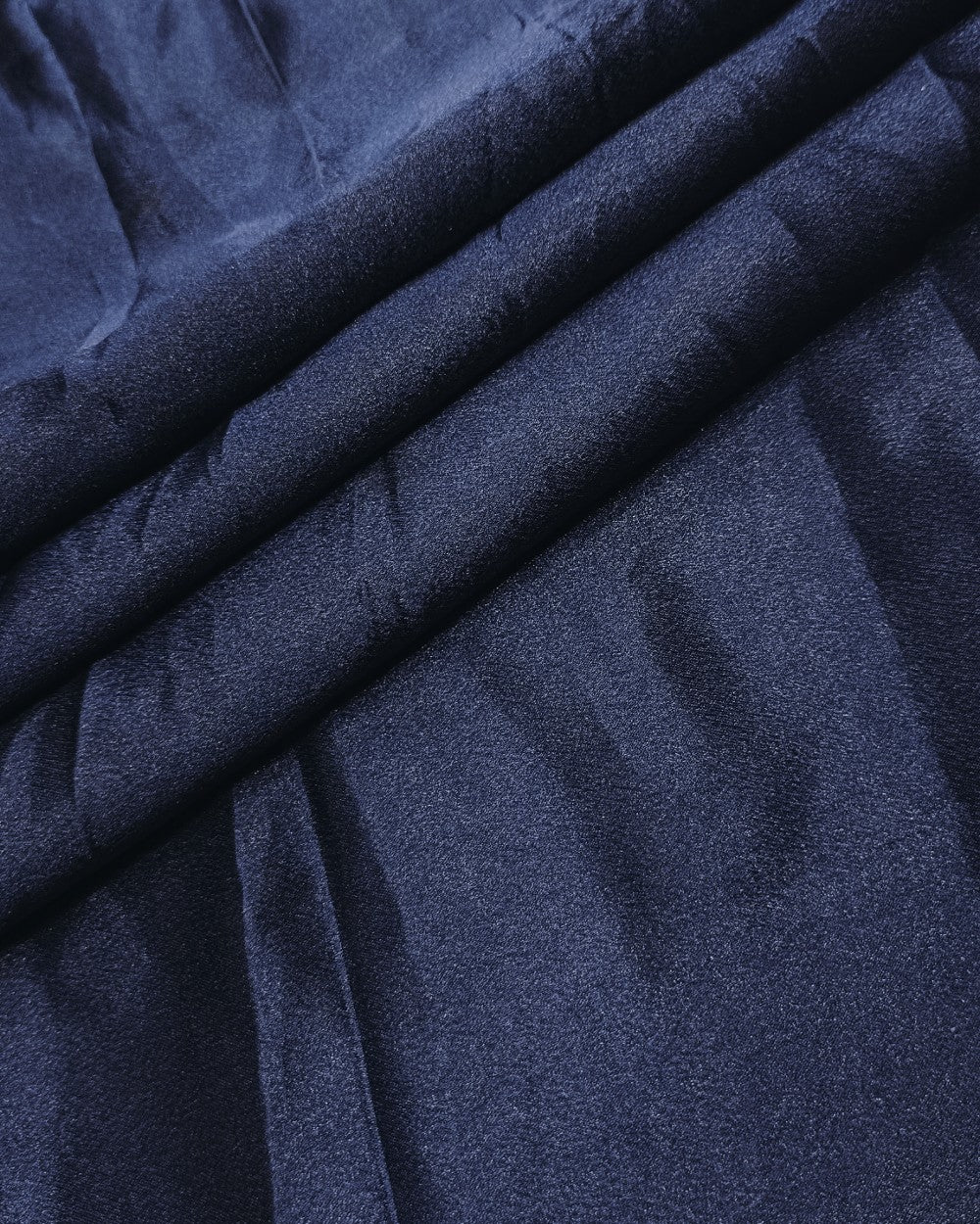 Plain German-Satin Navy Blue Colour 44 Inches Width