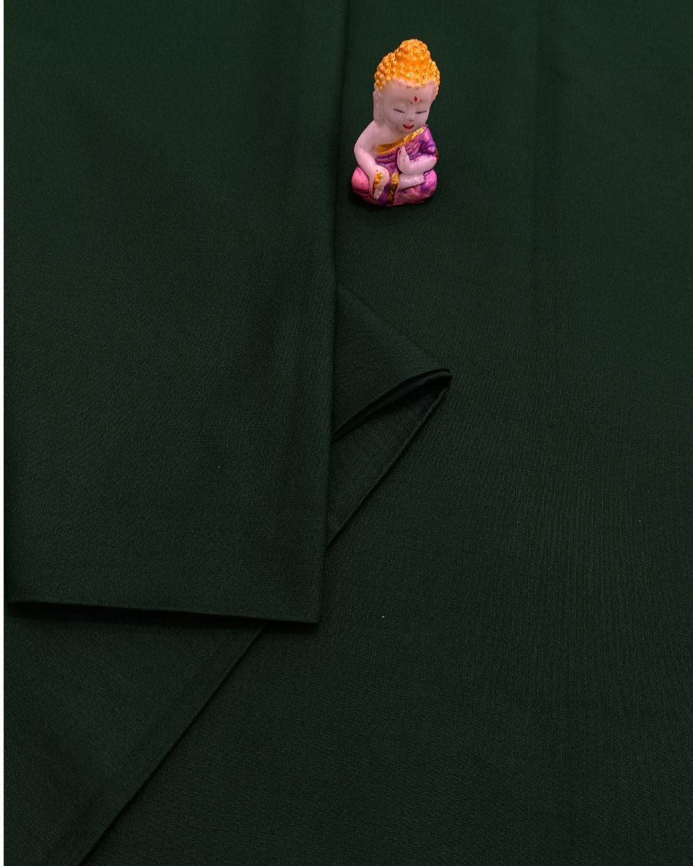 Plain Rayon-cotton Dark Green Colour 44 Inches Width