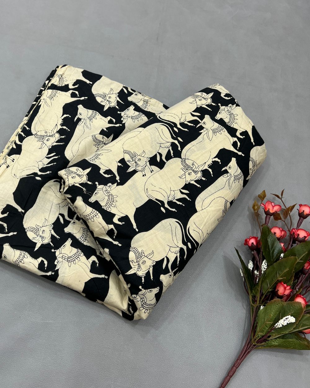 Printed Cotton Black Colour 42 Inches Width